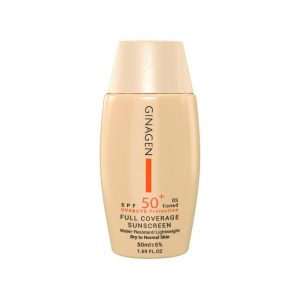 کرم ضد آفتاب SPF 50 ژیناژن شماره 03 مناسب پوست خشک و نرمال حجم 50 میلی لیتر